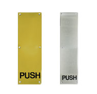 Square Corner Push Plate